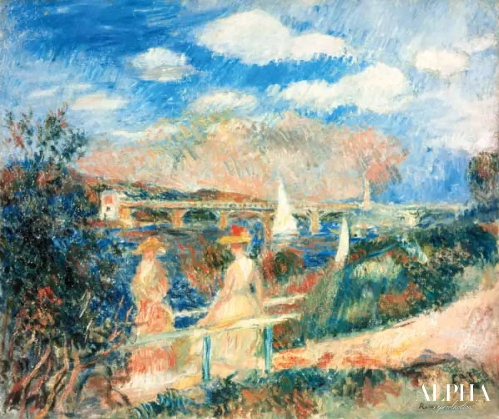 Les bords de Seine à Argenteuil - Pierre-Auguste Renoir - Reproductions de tableaux et peintures haut de gamme