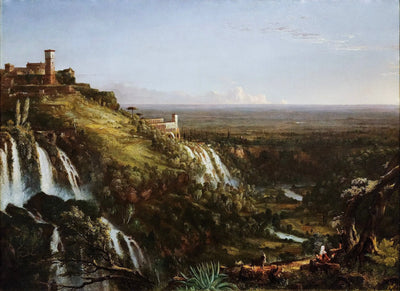 Les Cascatelli Tivoli vers Rome - Thomas Cole - Alpha Reproduction