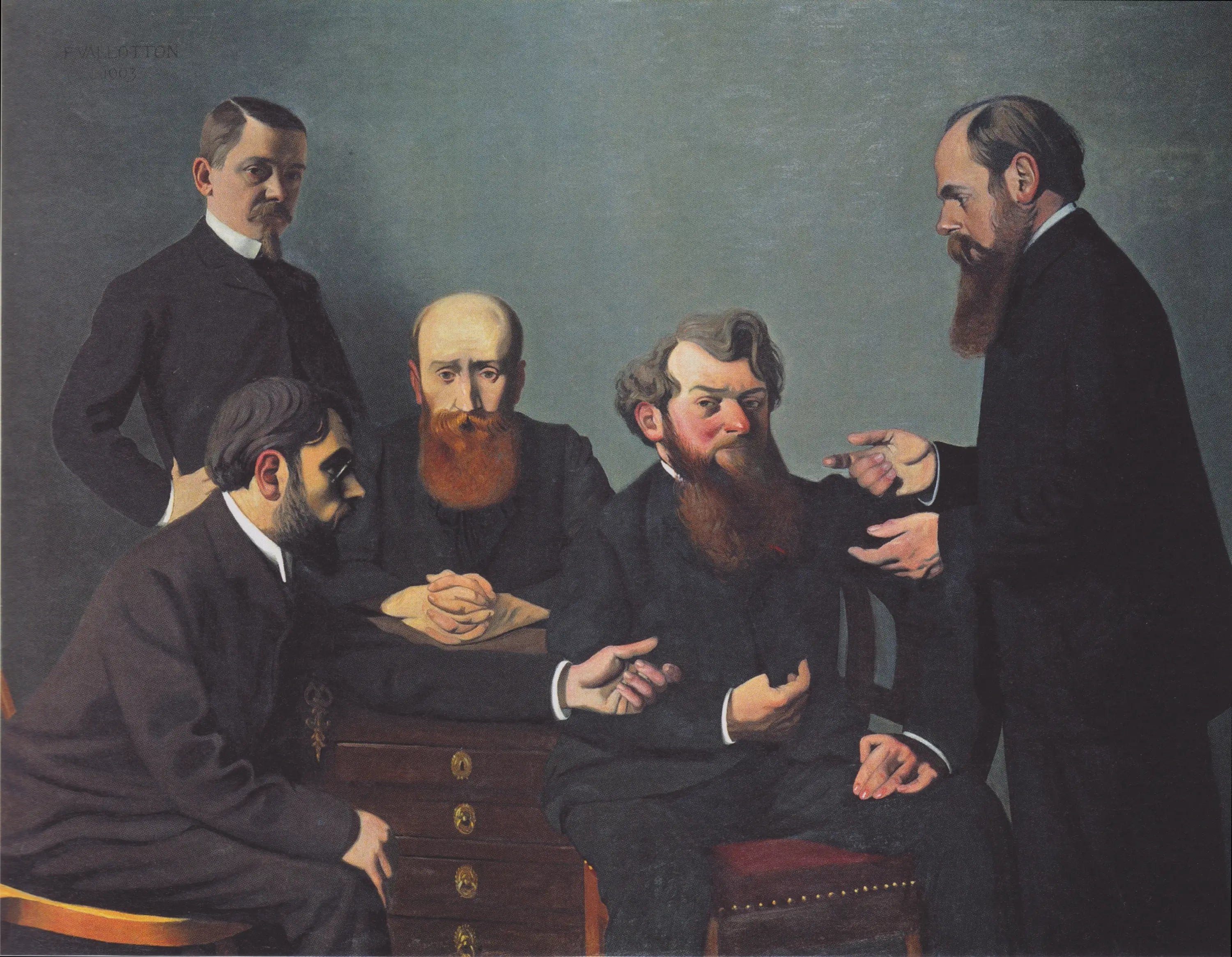 Les cinq peintres - Félix Vallotton - Alpha Reproduction