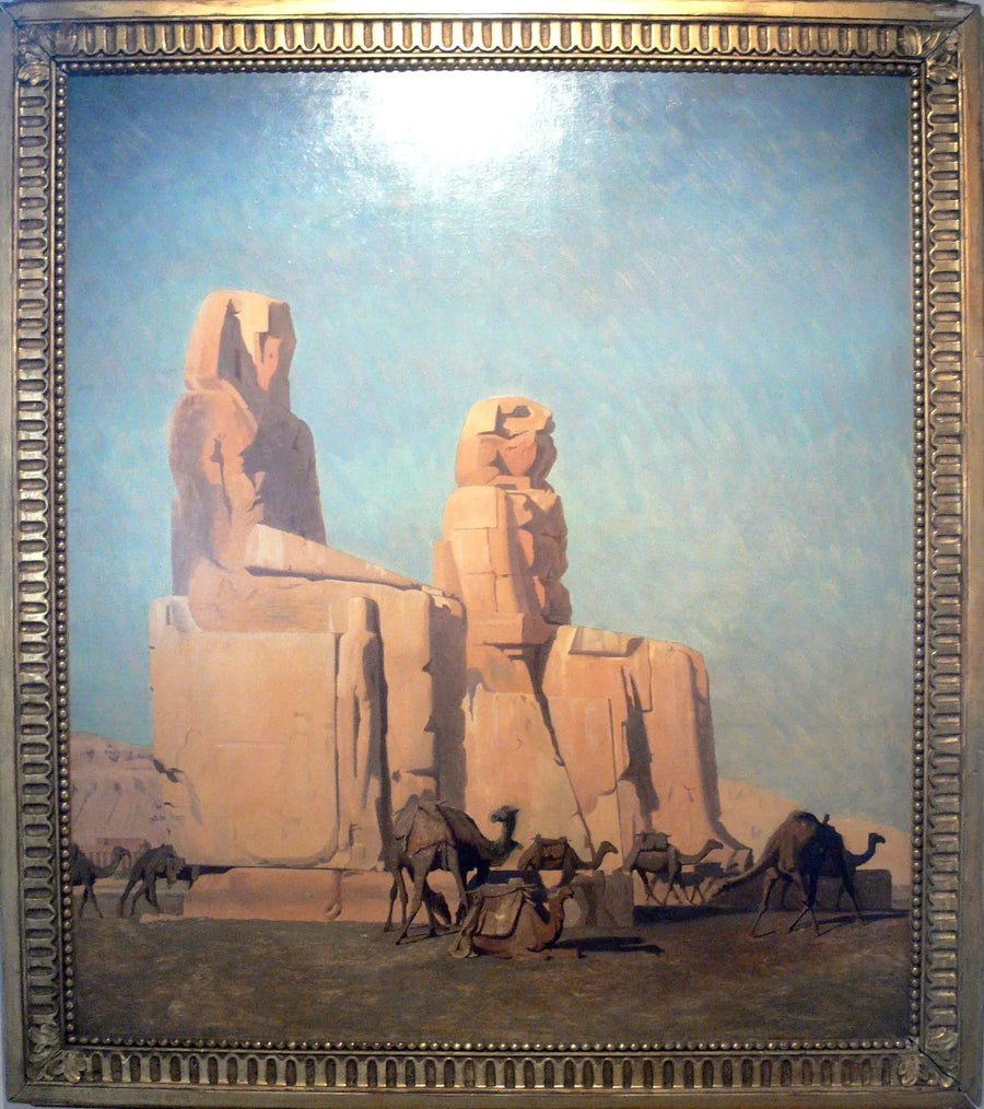 تماثيل كولوسوس في طيبة، ميمنون وسيسوستريس - جان ليون جيروم