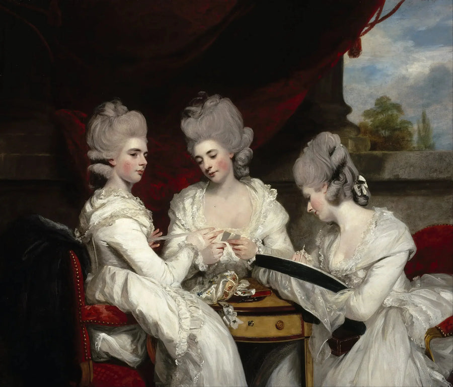 Les Dames Waldegrave - Joshua Reynolds image 1 copie de tableau peinte à la main