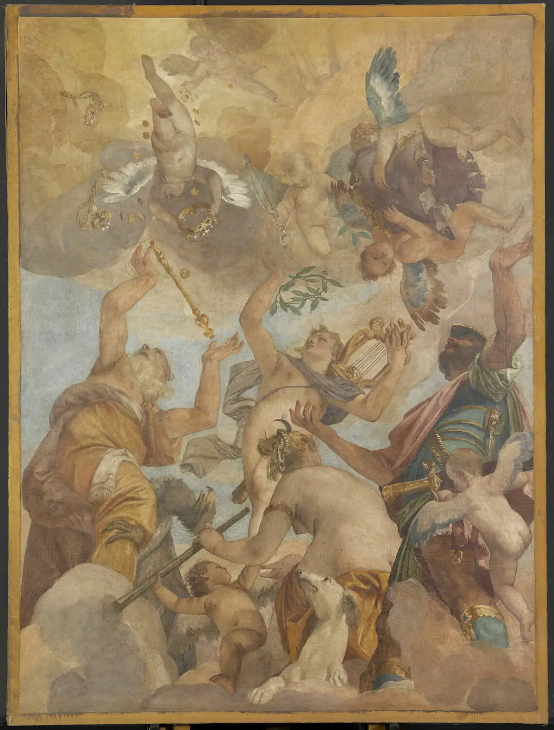 Les Dieux de l’Olympe: Jupiter Apollon Diane et Mars - Paul Véronèse - Alpha Reproduction