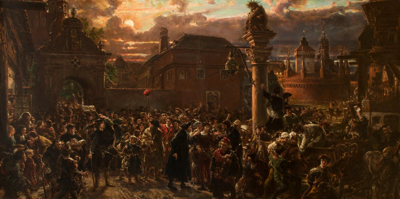 الطلاب يغادرون كراكوف في عام 1549 - يان ماتيجكو