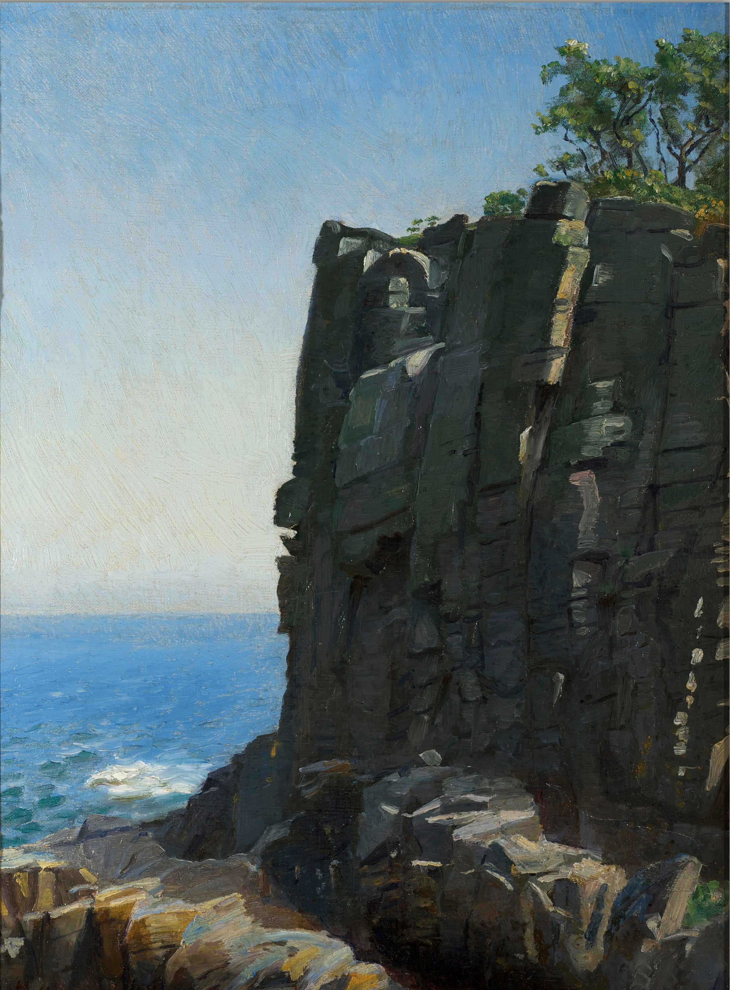 Les falaises du sanctuaire à Rø - Michael Peter Ancher - Alpha Reproduction