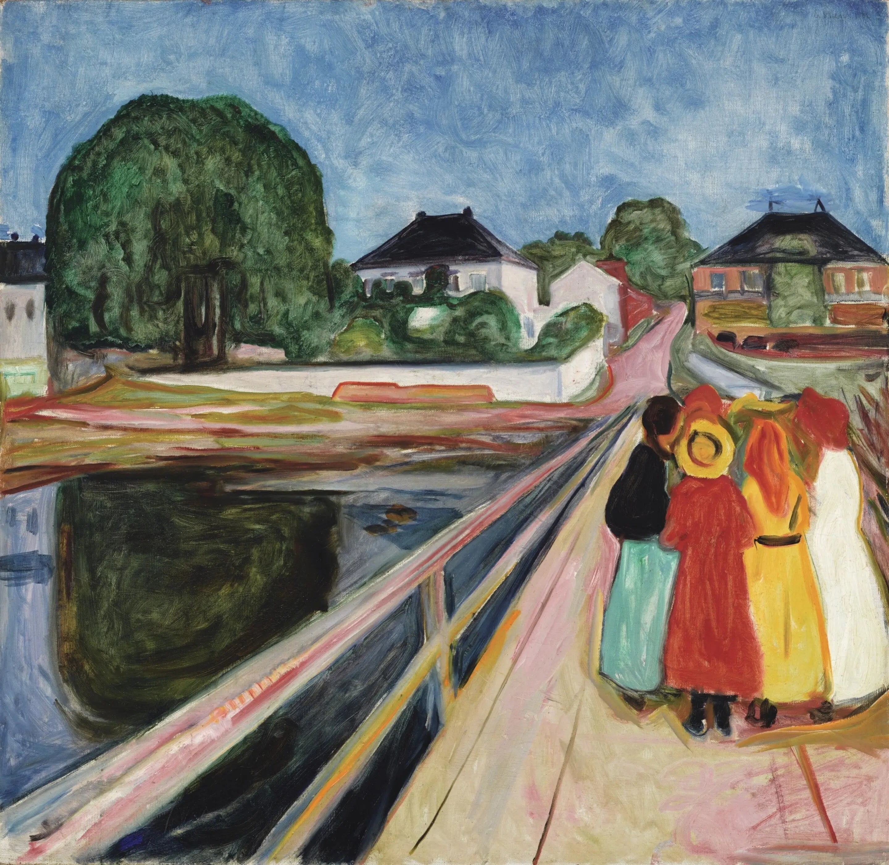 Les Filles sur le pont - Edvard Munch image 1 copie de tableau peinte à la main