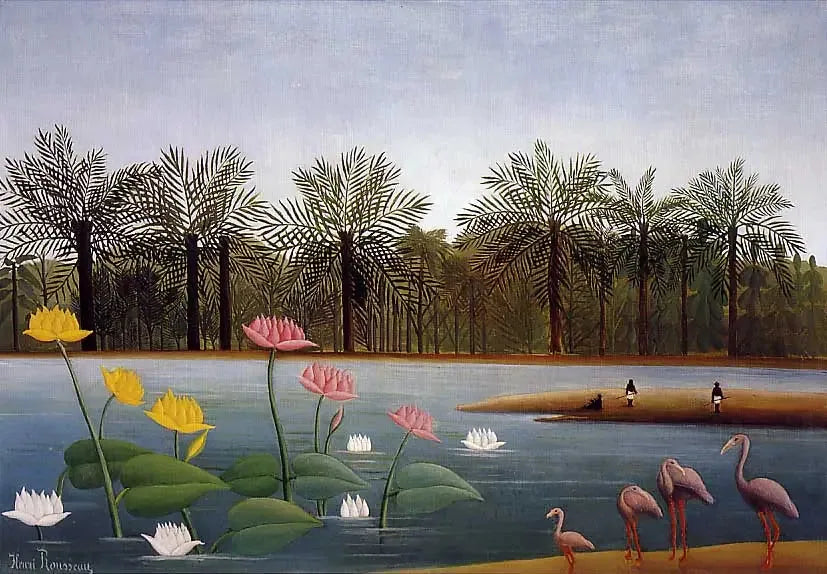 طيور الفلامنغو - هنري روسو