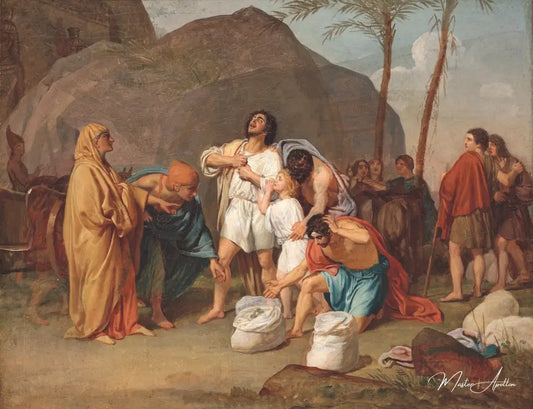 Les frères de Joseph trouvent la coupe d’argent dans le sac de Benjamin - Alexander Ivanov Reproductions de tableaux à