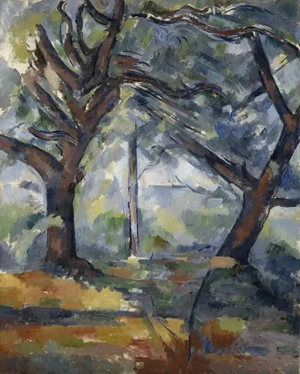 Les Grands Arbres - Paul Cézanne image 1 reproduction artisanale de tableau