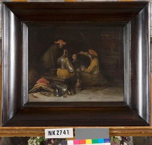 Les joueurs de cartes - Gerard ter Borch image 1 reproduction d’œuvre d’art à l’huile