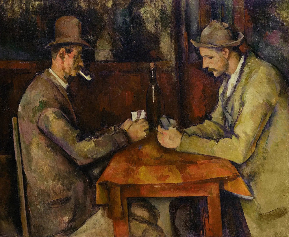 Reproduction du tableau « Les Joueurs de cartes - Paul Cézanne » par Alpha Reproduction en peinture à l’huile