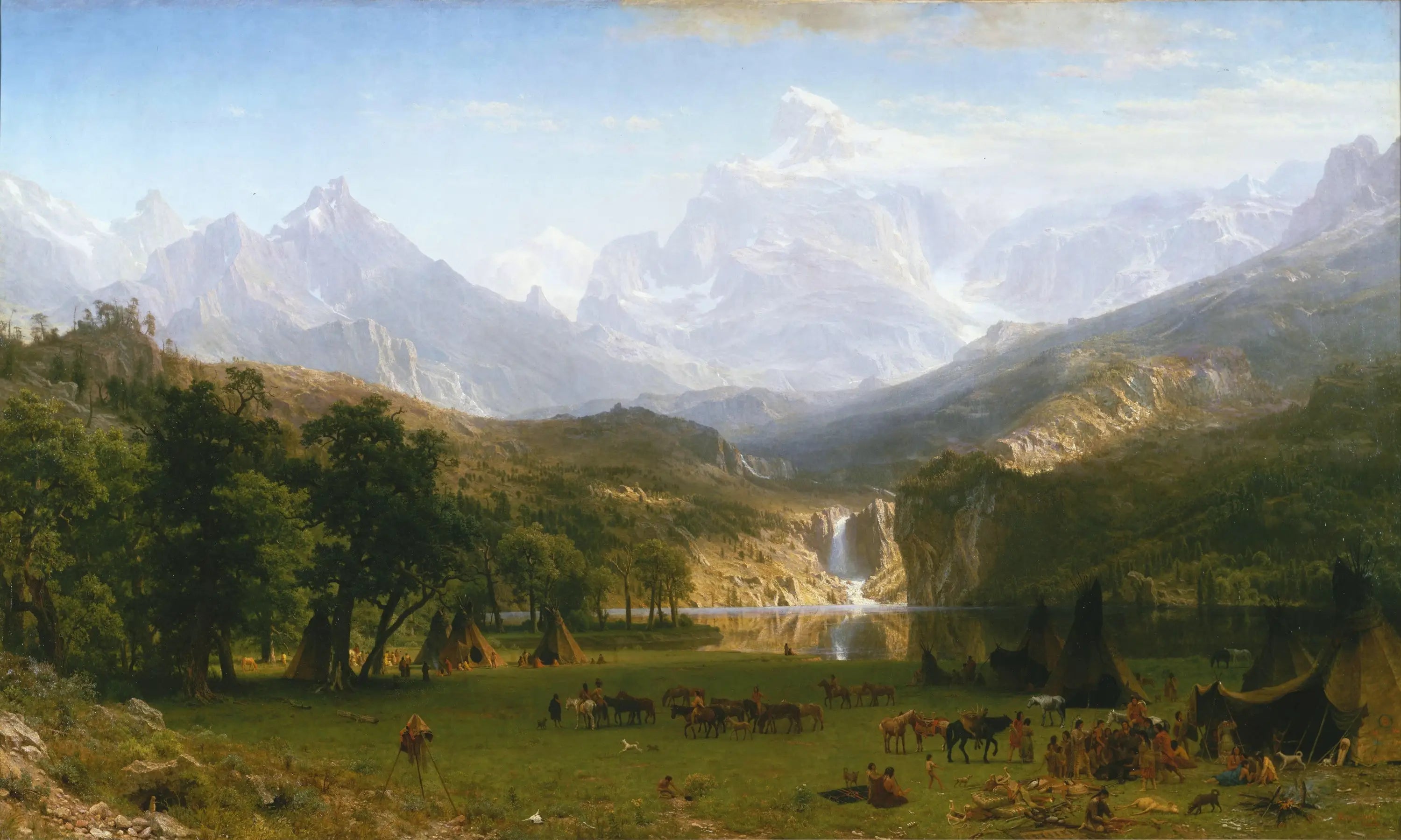 Les montagnes Rocheuses - Albert Bierstadt - Alpha Reproduction