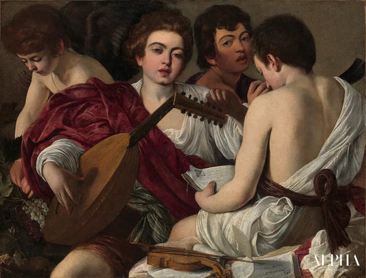 Les Musiciens - Caravage - Reproductions de tableaux et peintures haut de gamme