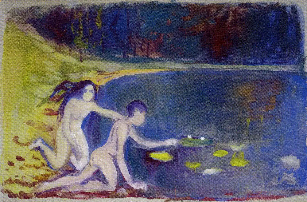 Reproduction du tableau « Les Nénuphars - Edvard Munch » par Alpha Reproduction en peinture à l’huile