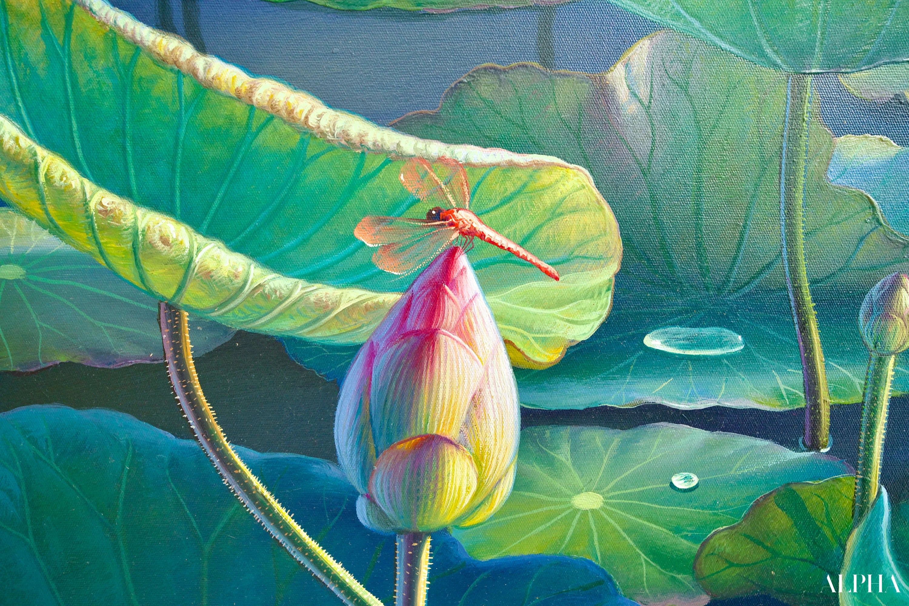 Les Nénuphars II | 160 x 100 cm Reproductions de tableaux à la peinture à l’huile