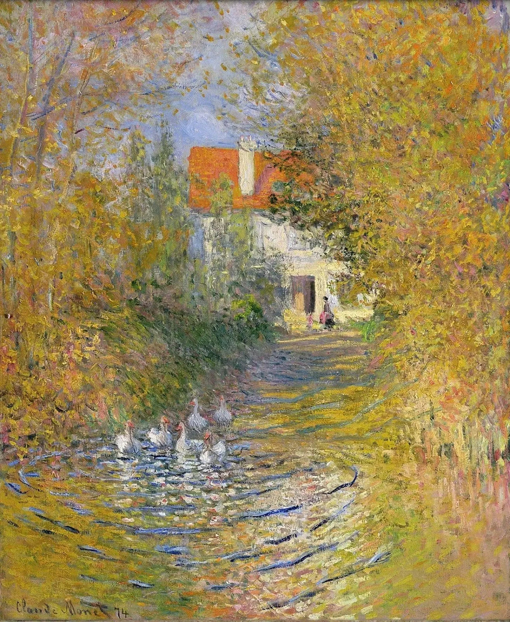 Les oies - Claude Monet image 1 copie de tableau peinte à la main