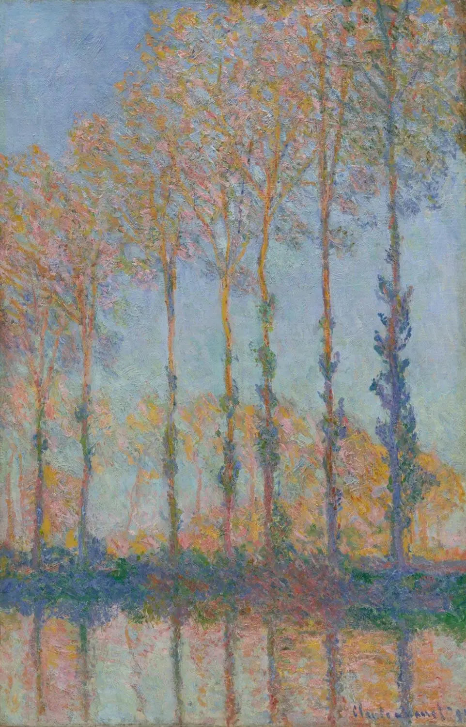 Les poulpes sur la rive de l'épte - Claude Monet image 1 reproduction de peinture à l’huile