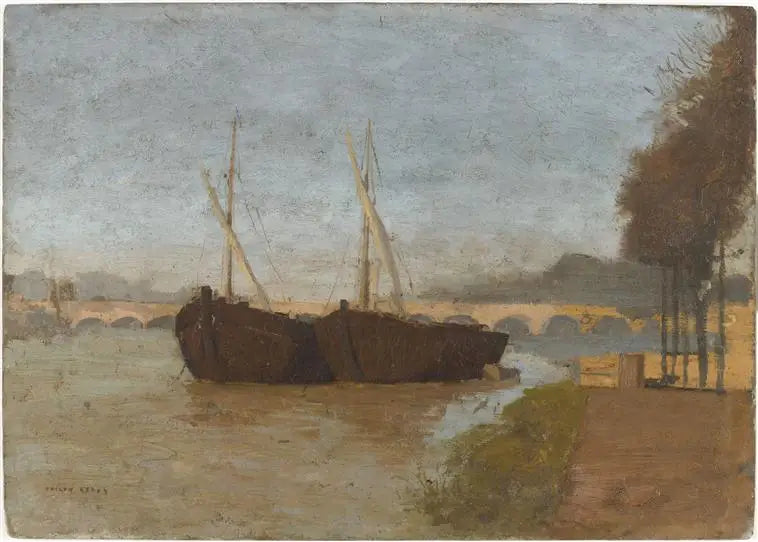 Les Quais à Bordeaux - Odilon Redon image 1 copie peinte à la main à l’huile