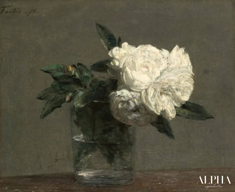 Les roses - Henri Fantin-Latour - Reproductions de tableaux et peintures haut de gamme