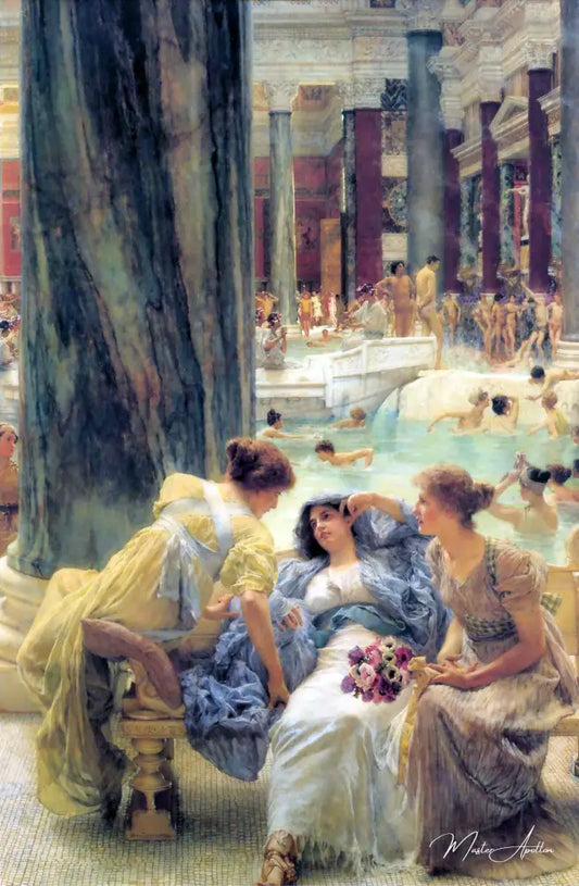 Les thermes de Caracalla - Lawrence Alma-Tadema Reproductions de tableaux à la peinture à l’huile