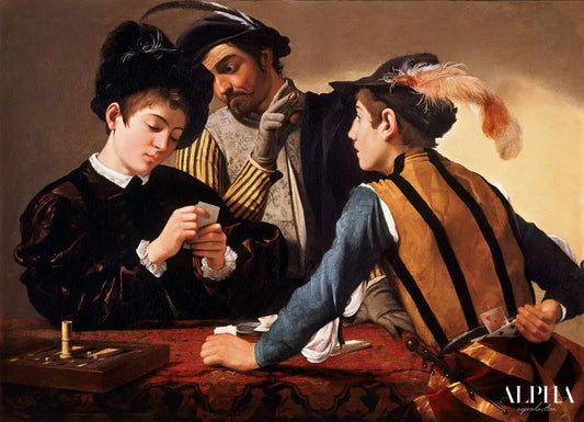 Les Tricheurs - Caravage - Reproductions de tableaux et peintures haut de gamme