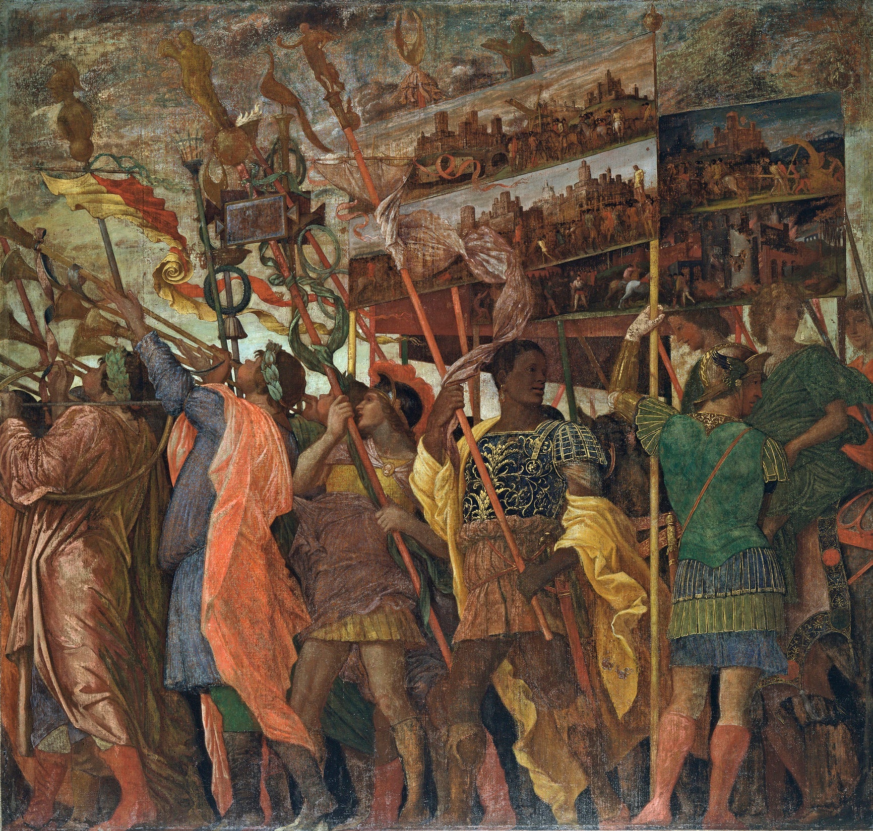 Les Triomphes de César: 1. Les Porte-Tables - Andrea Mantegna - Alpha Reproduction