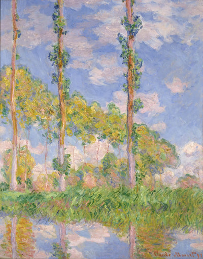 Reproduction du tableau « Les Trois Arbres, été - Claude Monet » par Alpha Reproduction en peinture à l’huile