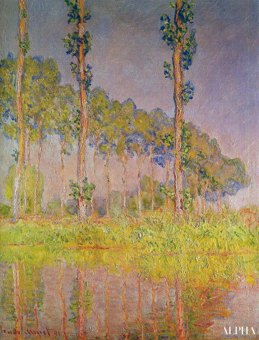 Les Trois Arbres, printemps - Claude Monet - Reproductions de tableaux et peintures haut de gamme