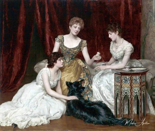 Les trois filles de William Reed - John Collier Reproductions de tableaux à la peinture à l’huile