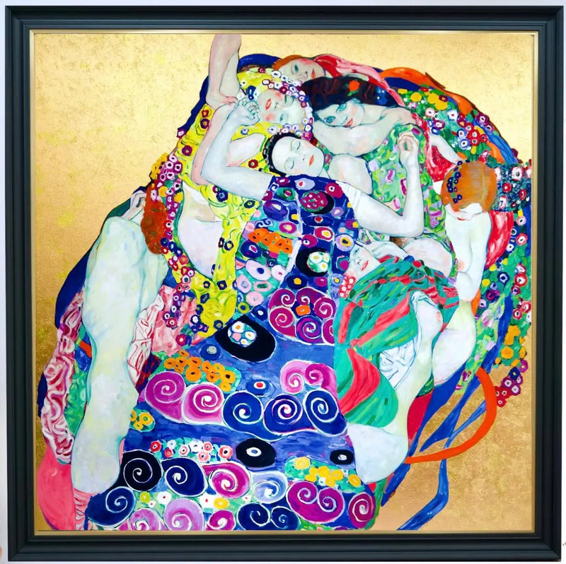 العذراوات – عمل معاد تخيله لغوستاف كليمت بواسطة ماستر أبولون | 200 × 200 سم