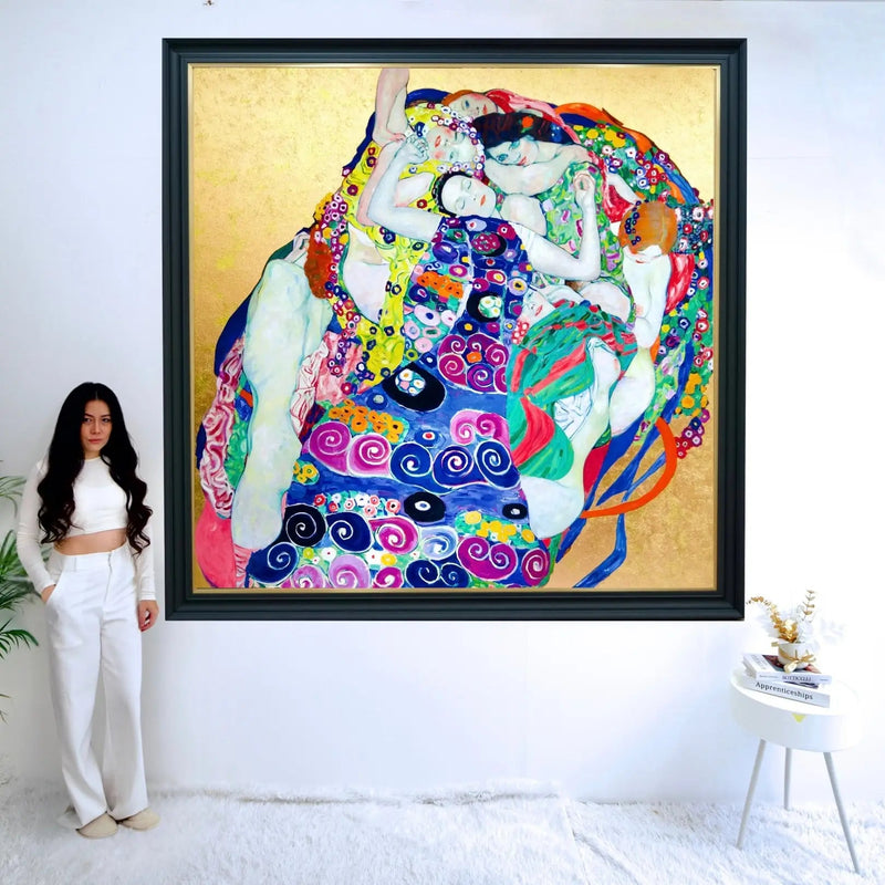 العذراوات – عمل معاد تخيله لغوستاف كليمت بواسطة ماستر أبولون | 200 × 200 سم