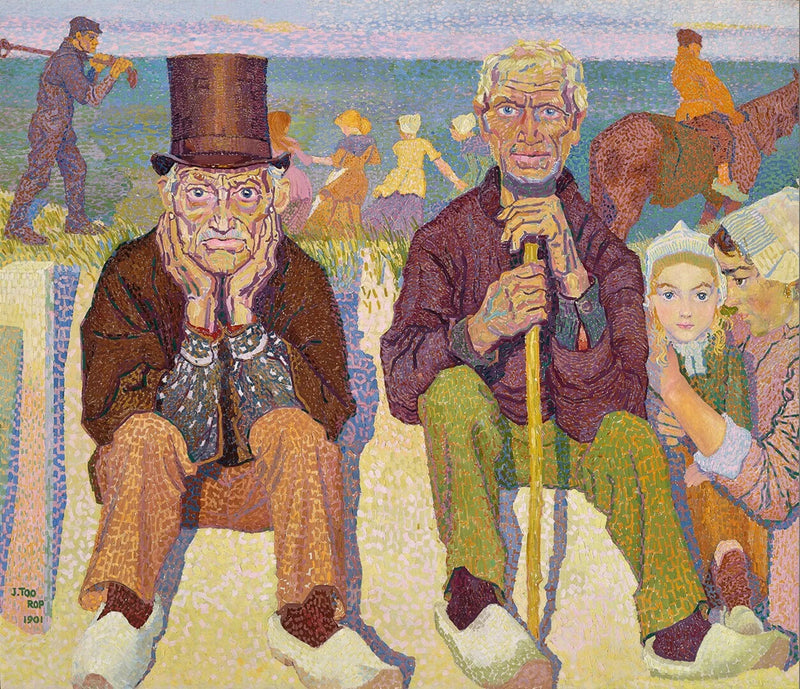 Les vieux hommes au bord de la mer - Jan Toorop