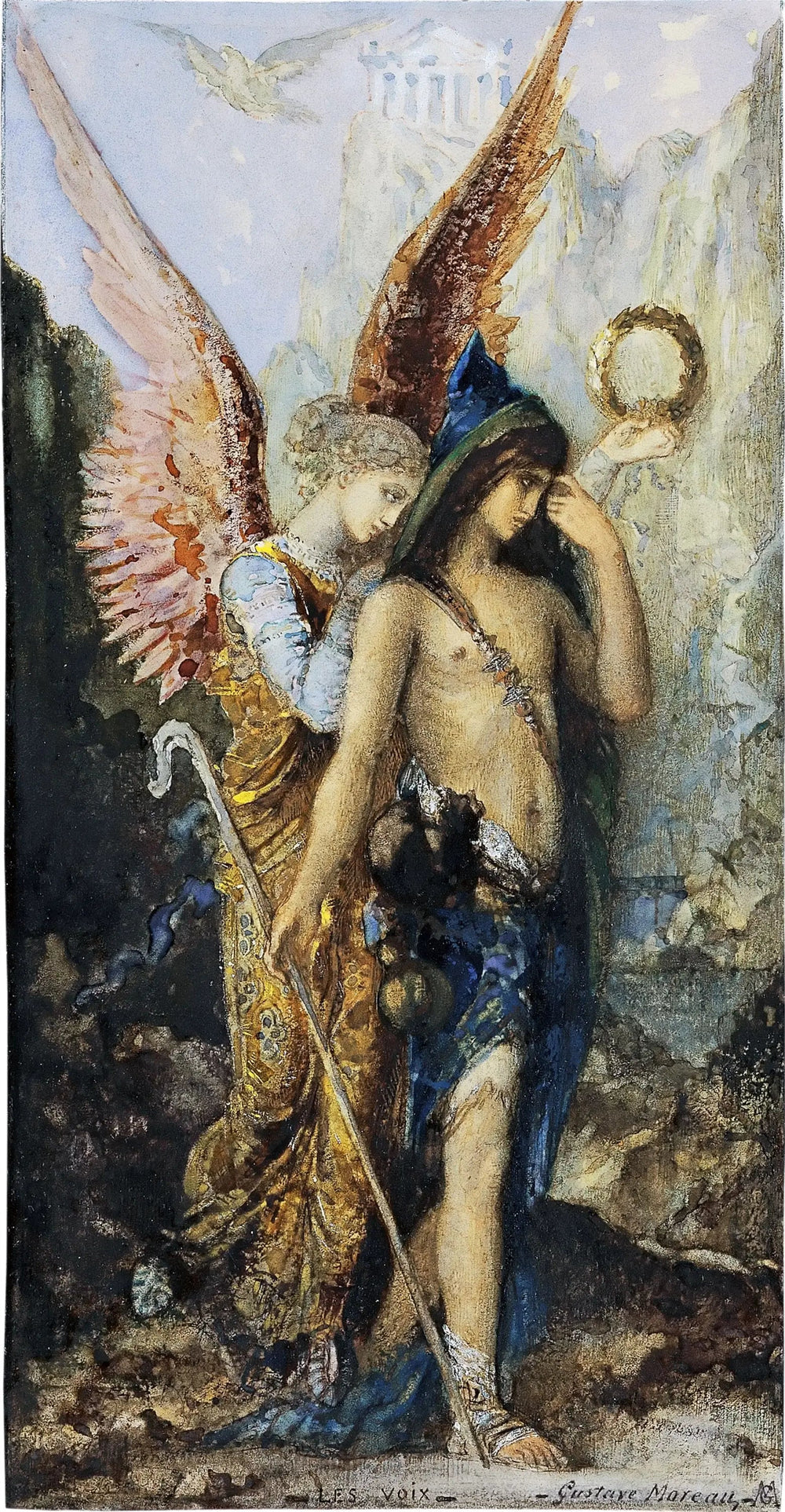 Les voix - Gustave Moreau image 1 reproduction artisanale de tableau