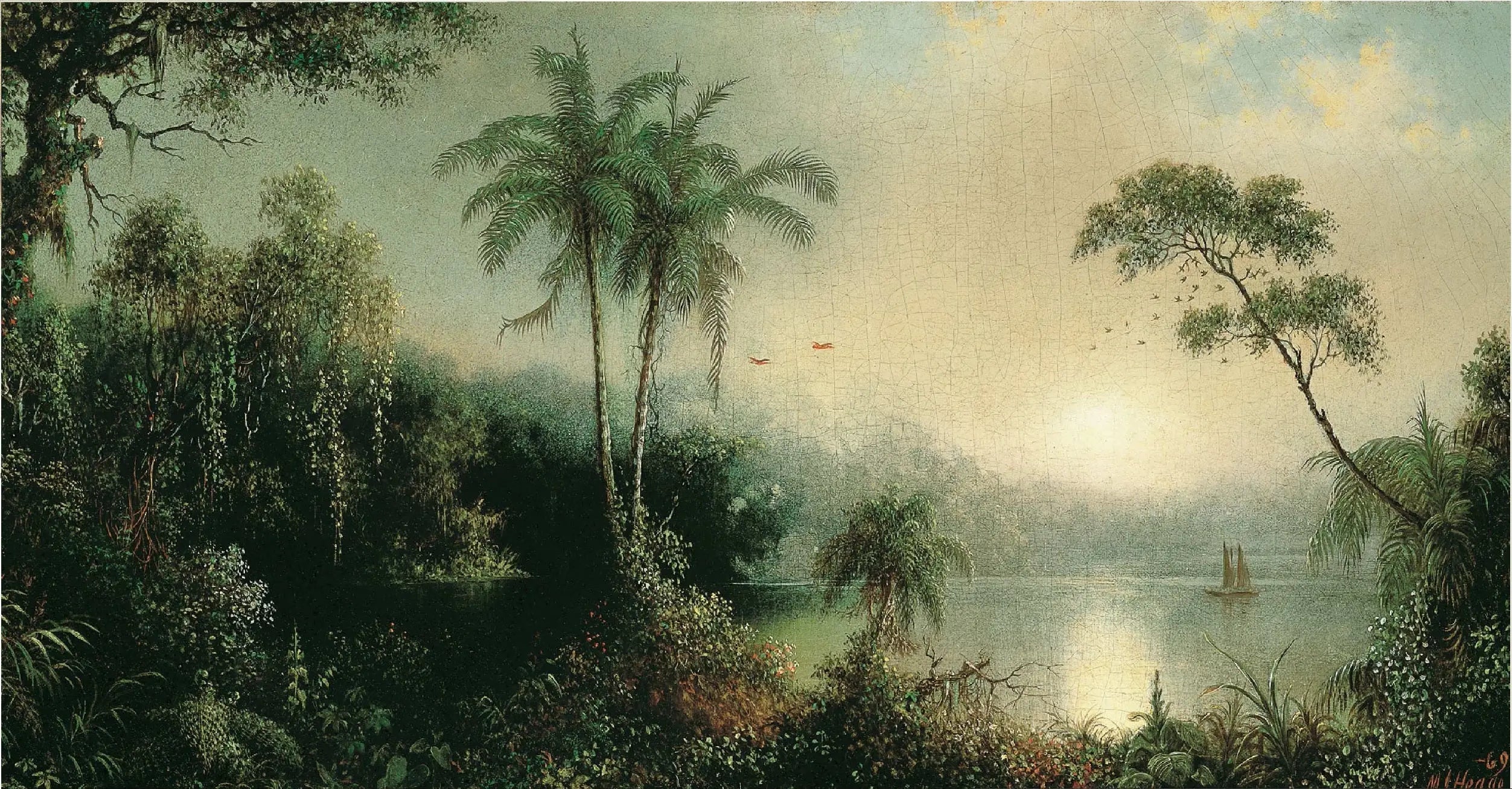 Lever de soleil au Nicaragua - Martin Johnson Heade - Alpha Reproduction