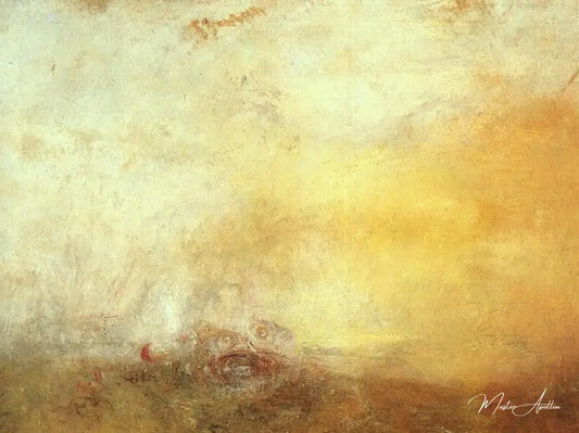 Lever de soleil avec monstres marins - William Turner - Reproductions de tableaux et peintures haut de gamme