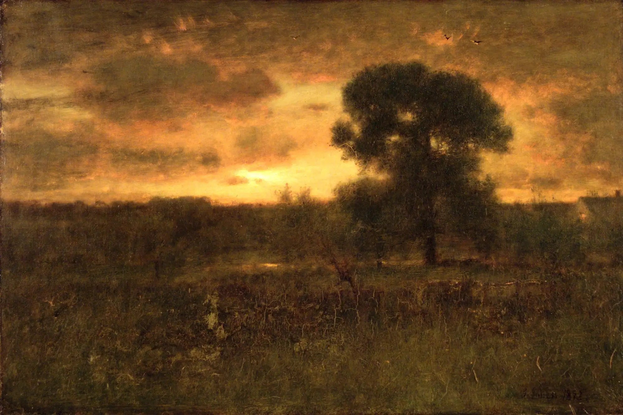 Lever du soleil - George Inness - Alpha Reproduction