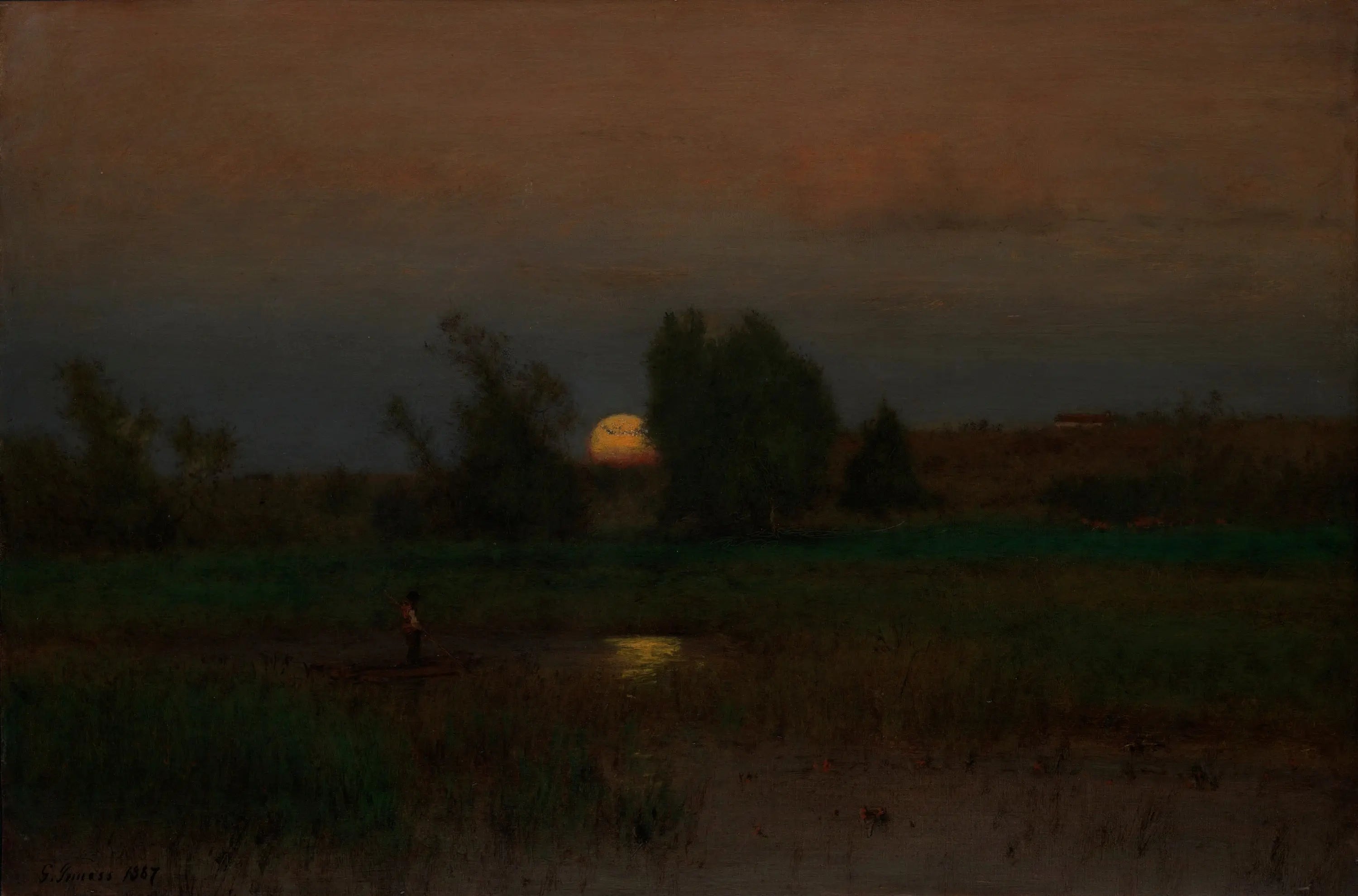 Lever la lune - George Inness - Alpha Reproduction
