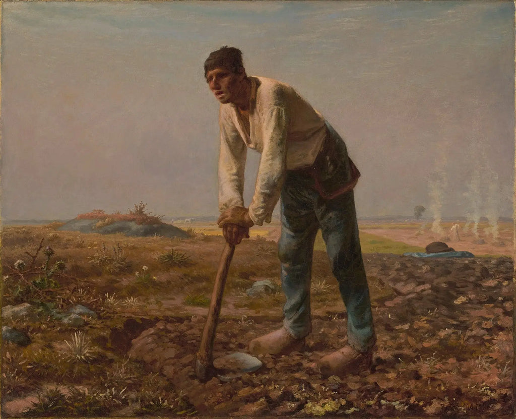 L’Homme à la houe - Jean-François Millet - Alpha Reproduction