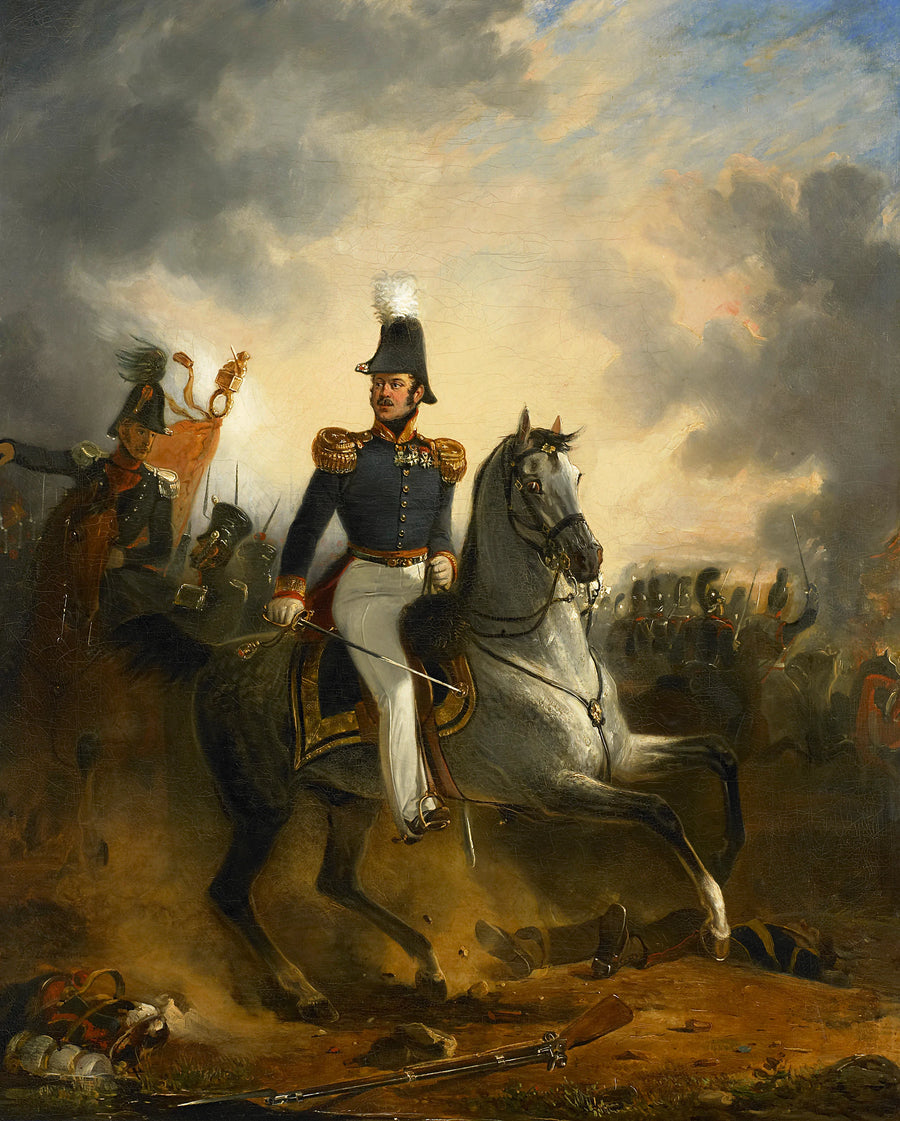 Lieutenant-général Frederik Knotzer à la bataille de Houthalen, pendant la campagne des dix jours, 1831 - Nicolaas Pieneman