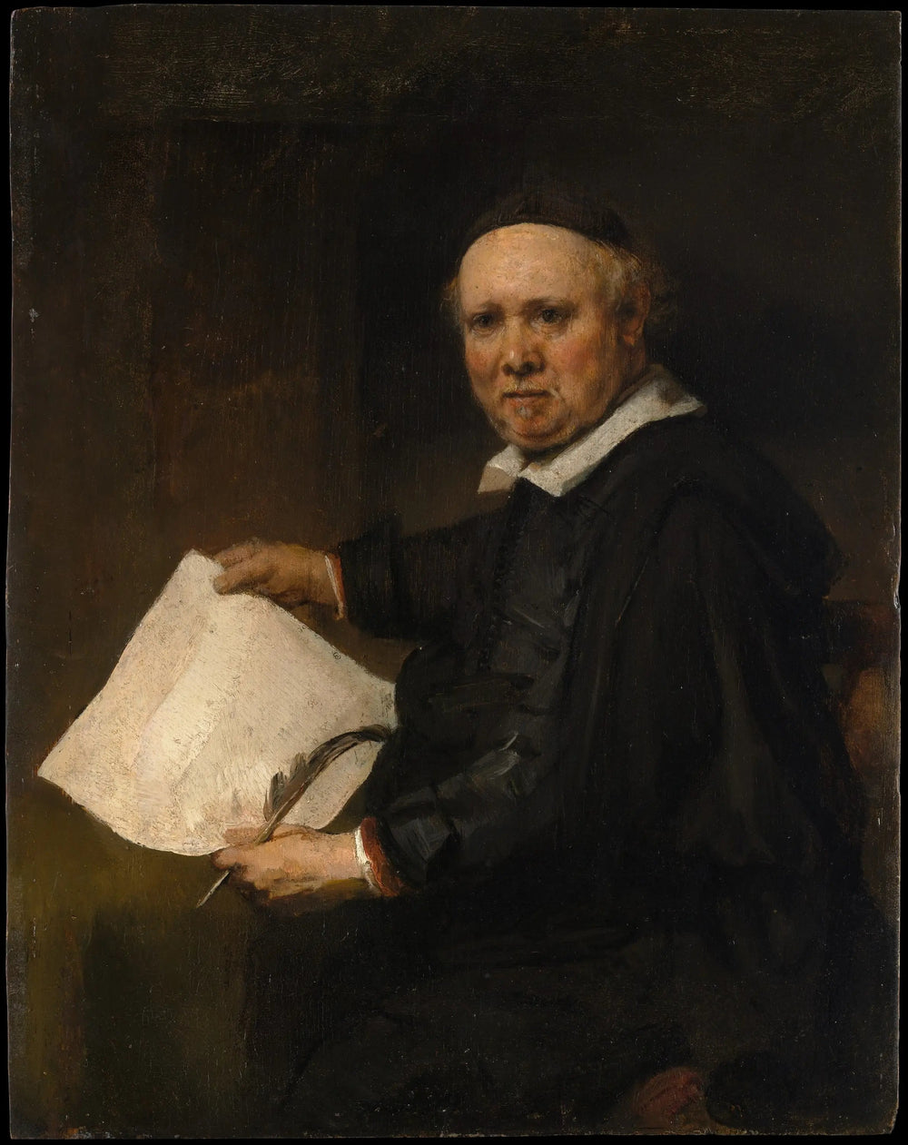 Lieven Willemsz van Coppenol (né vers 1599, décédé en 1671 ou après) - Rembrandt image 1 tableau peint à l’huile sur toile