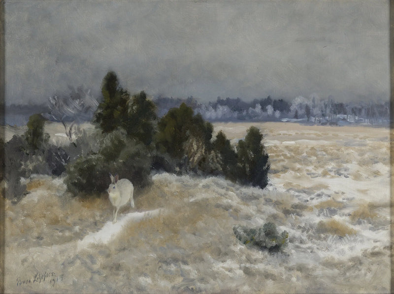 Lièvre d'hiver - Bruno Liljefors