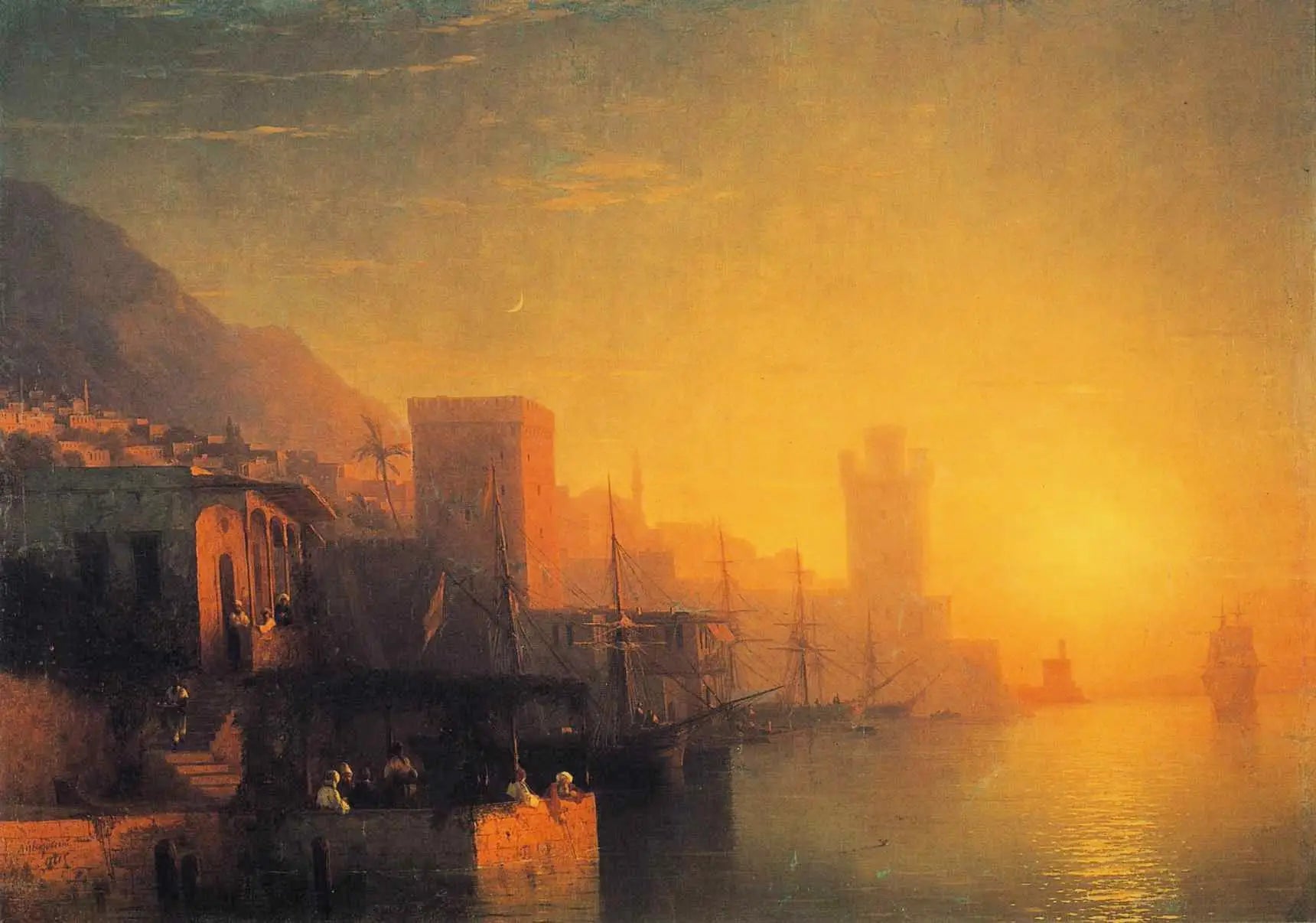 L’île de Rhodes - Ivan Aïvazovski - Alpha Reproduction