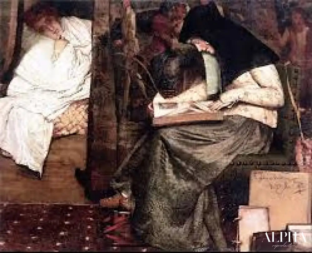 L’infirmière - Lawrence Alma-Tadema Reproductions de tableaux à la peinture à l’huile