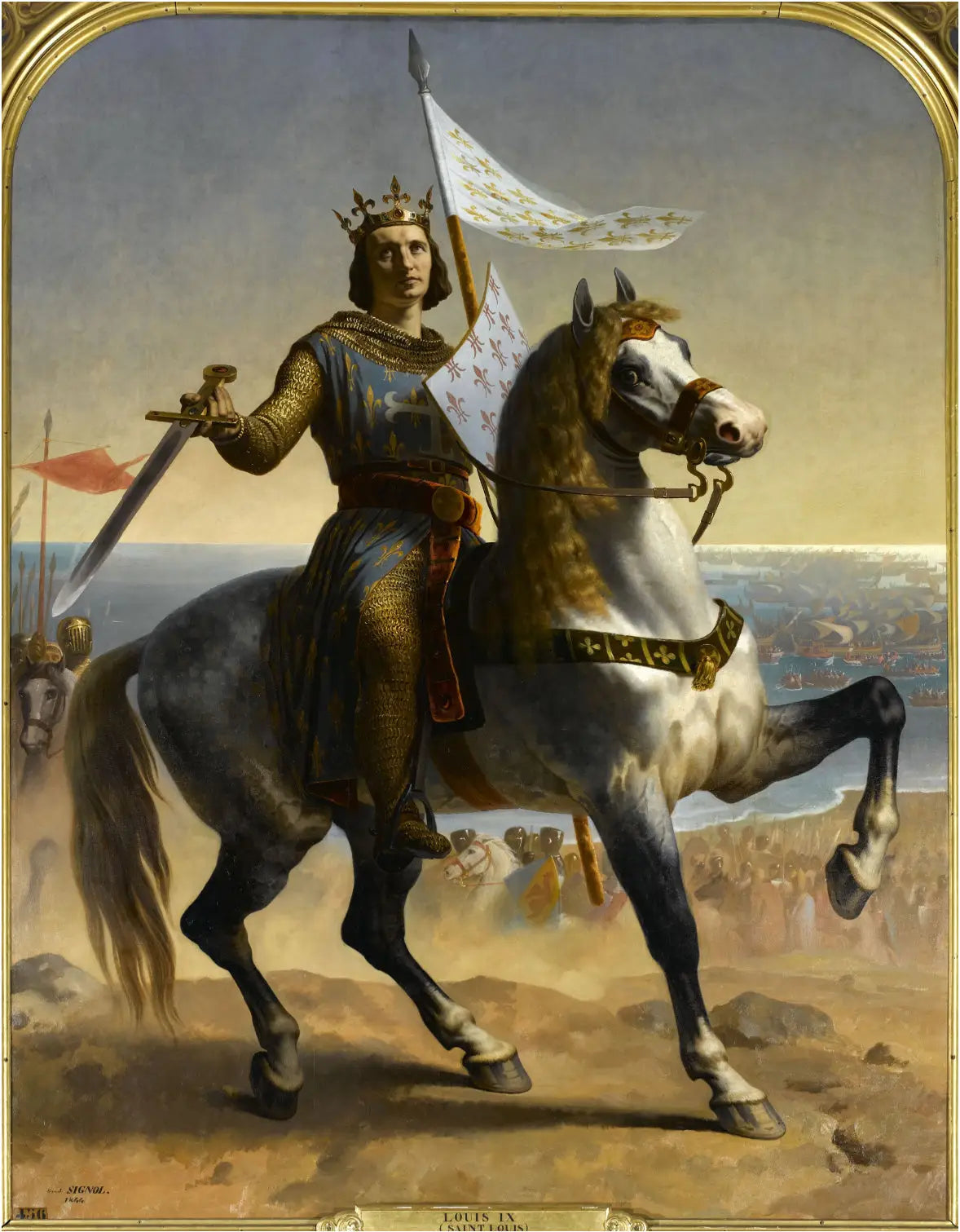 Louis IX dit Saint Louis Roi de France (1215-1270) - Émile Signol - Alpha Reproduction