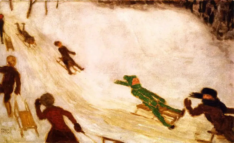 زلاجة للأطفال - Franz Von Stuck