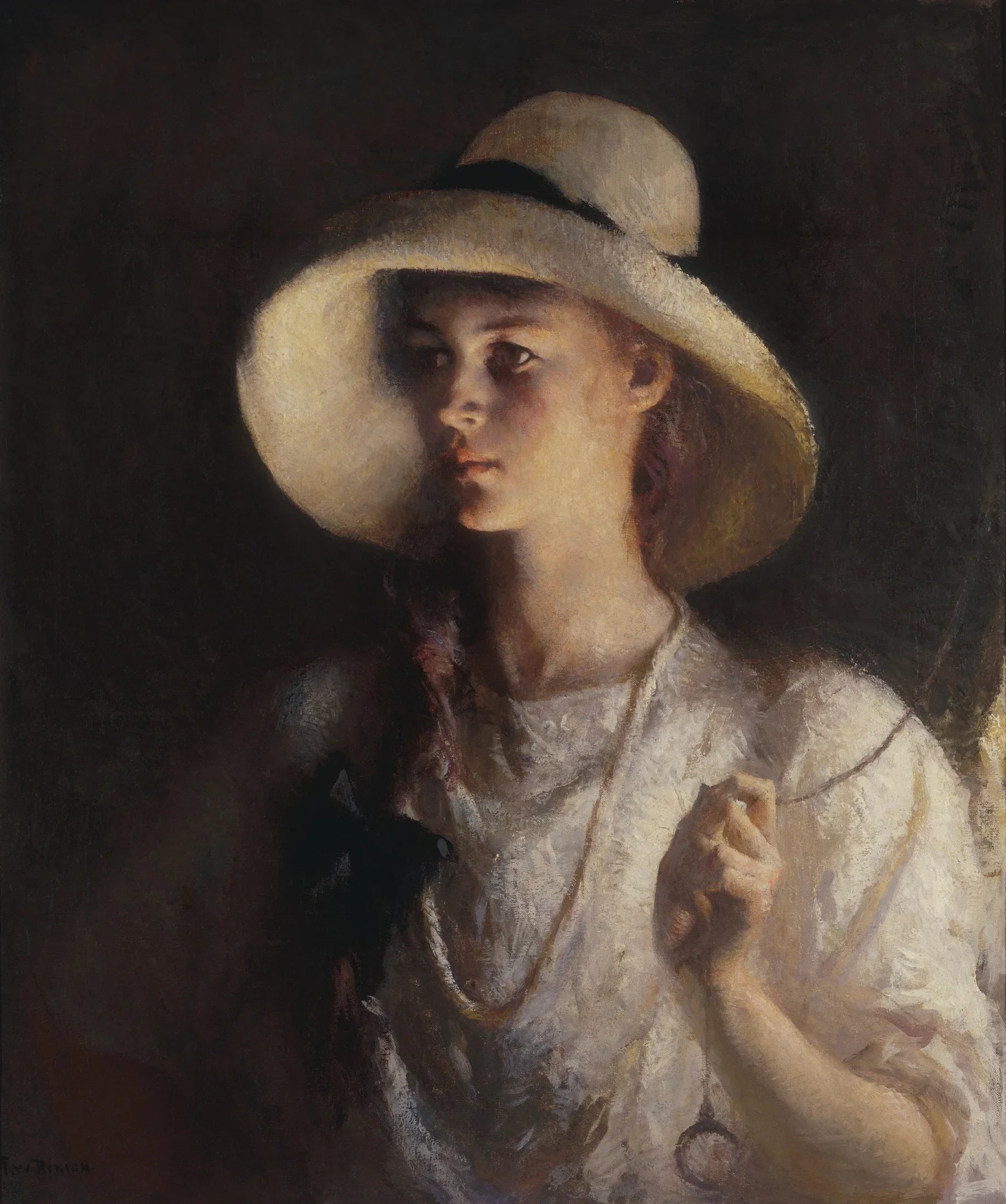 Ma fille - Frank Weston Benson image 1 copie peinte à la main à l’huile