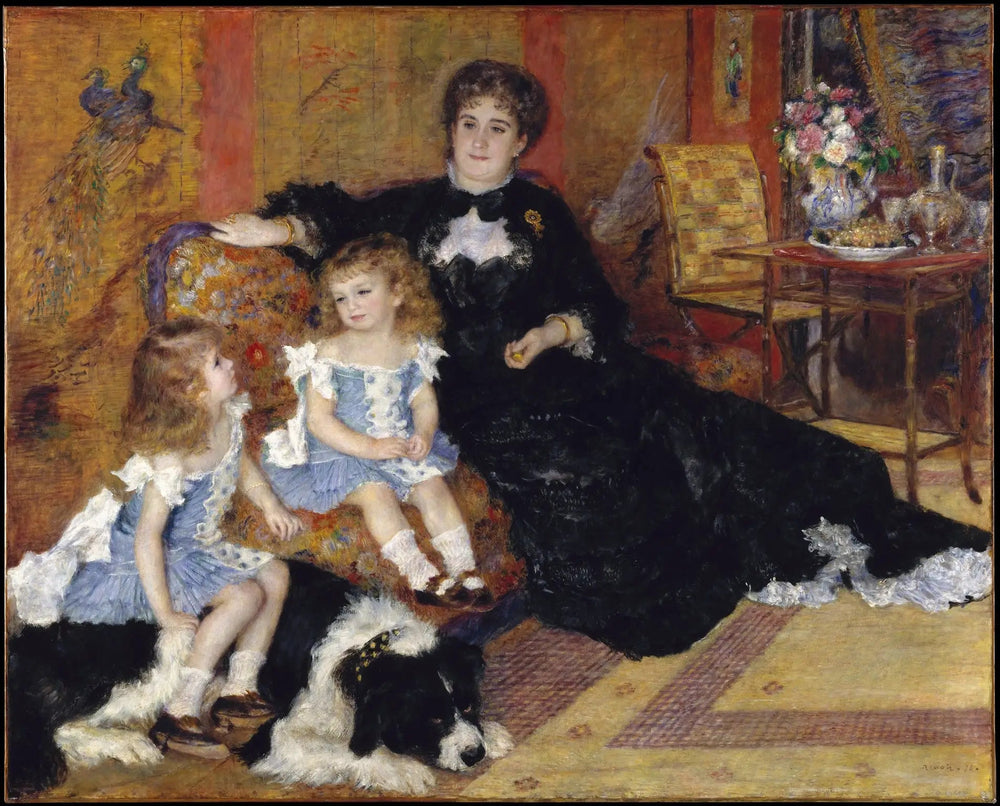 Madame Charpentier et ses enfants - Pierre-Auguste Renoir image 1 copie peinte à la main à l’huile