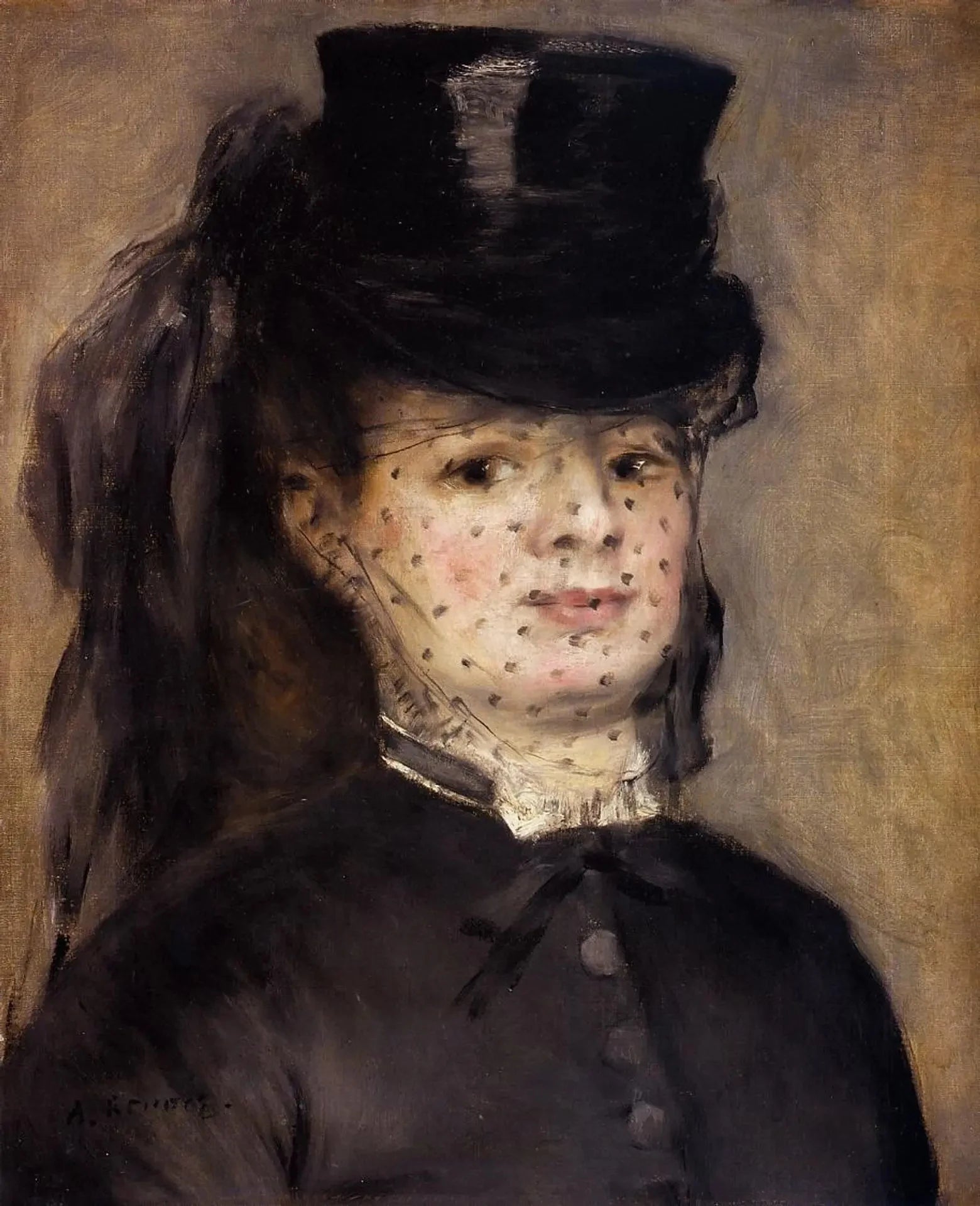 Portrait de Madame Darras peint par Pierre-Auguste Renoir vers 1868