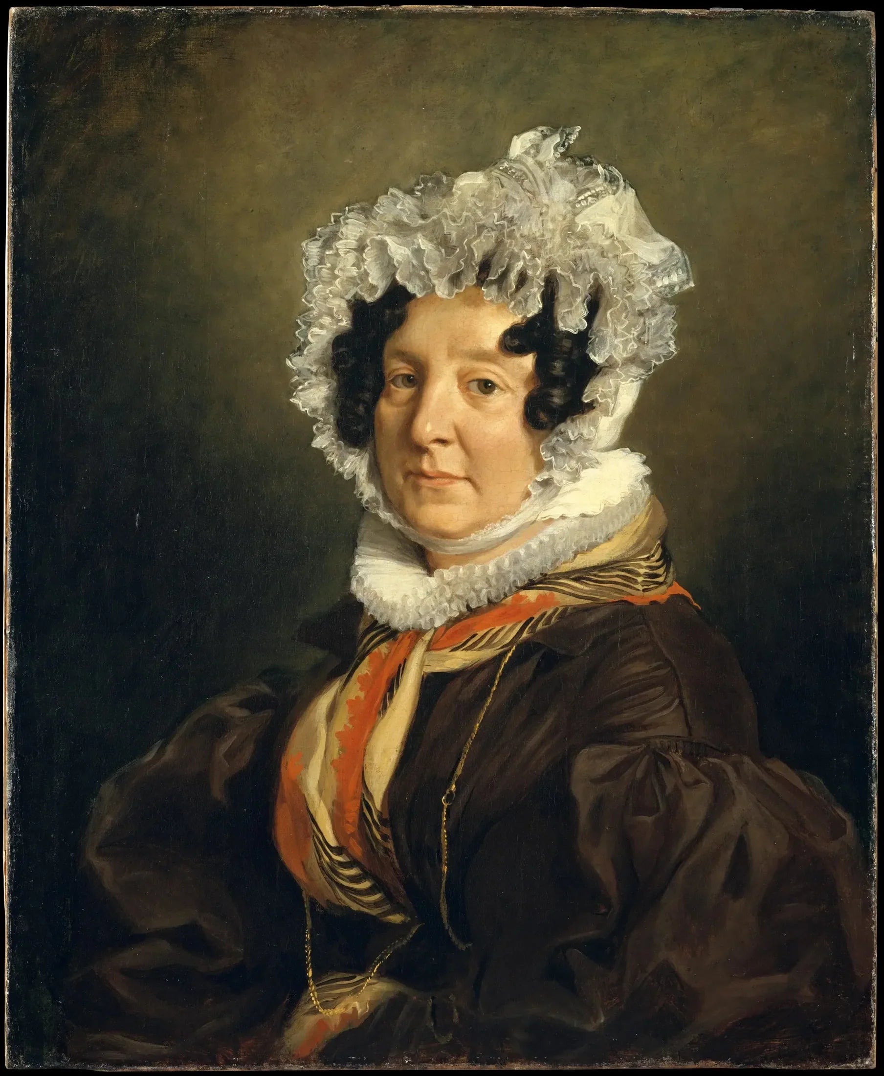 Madame Henri François Riesener (Félicité Longrois, 1786-1847) - Eugène Delacroix image 1 reproduction artisanale de tableau