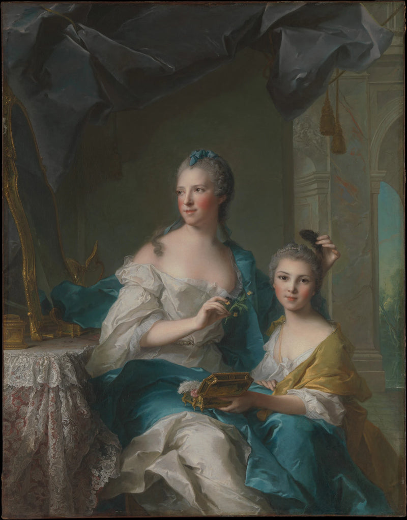 Madame Marsollier et sa fille - Jean Marc Nattier