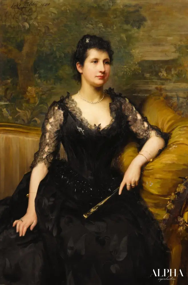 Madame Robert Borwick - Luke Fildes - Reproductions de tableaux et peintures haut de gamme